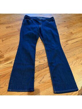 OLD NAVY WOMENS WOW BOOT CUT MID RISE JEANS 16 LONG
